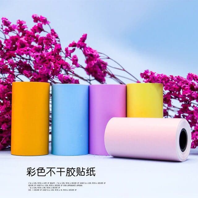 Student Mistake-Correction Printing Paper 57*30mm, Official Color Self-Adhesive Thermal Paper for Handbooks and Photo Printing with Meow Meow Printer