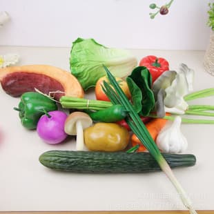 Artificial Lettuce Vegetable Model Eggplant Cabbage Bitter Melon Banana Prop Decoration Fake Cucumber Celery Spinach Kitchen Cabinet
