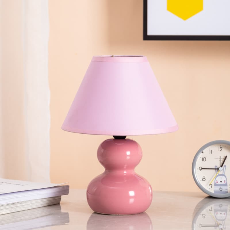 Macaron-Colored Bedroom Minimalist Viral Desk Lamp, Creative Ceramic Student Desk Lamp