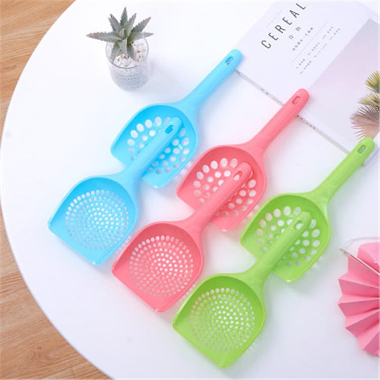 Cat Litter Scoop, Cat Poop Scoop, Pet Cleaning Supplies, Large Hole Cat Litter Scoop, Portable Cat Poop Scoop