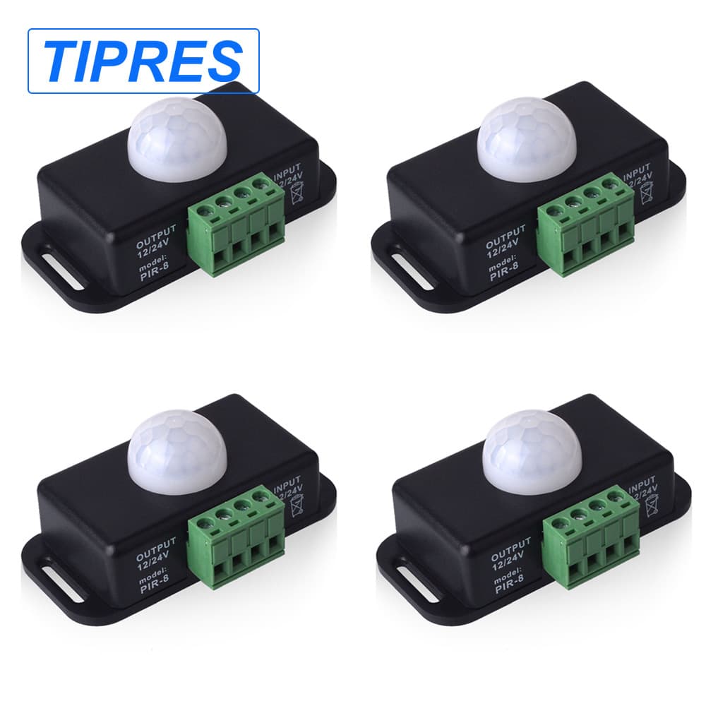 Original manufacturer supply infrared human body induction switch with wide voltage 12V 24V adjustable embedded PIR probe with CE.