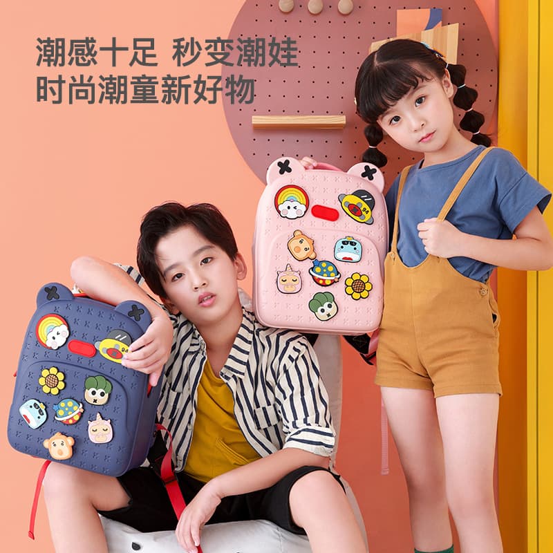 Cross-border Lightweight Kids Cartoon Backpack, Cute Kindergarten Elementary School Student Large Capacity School Bag