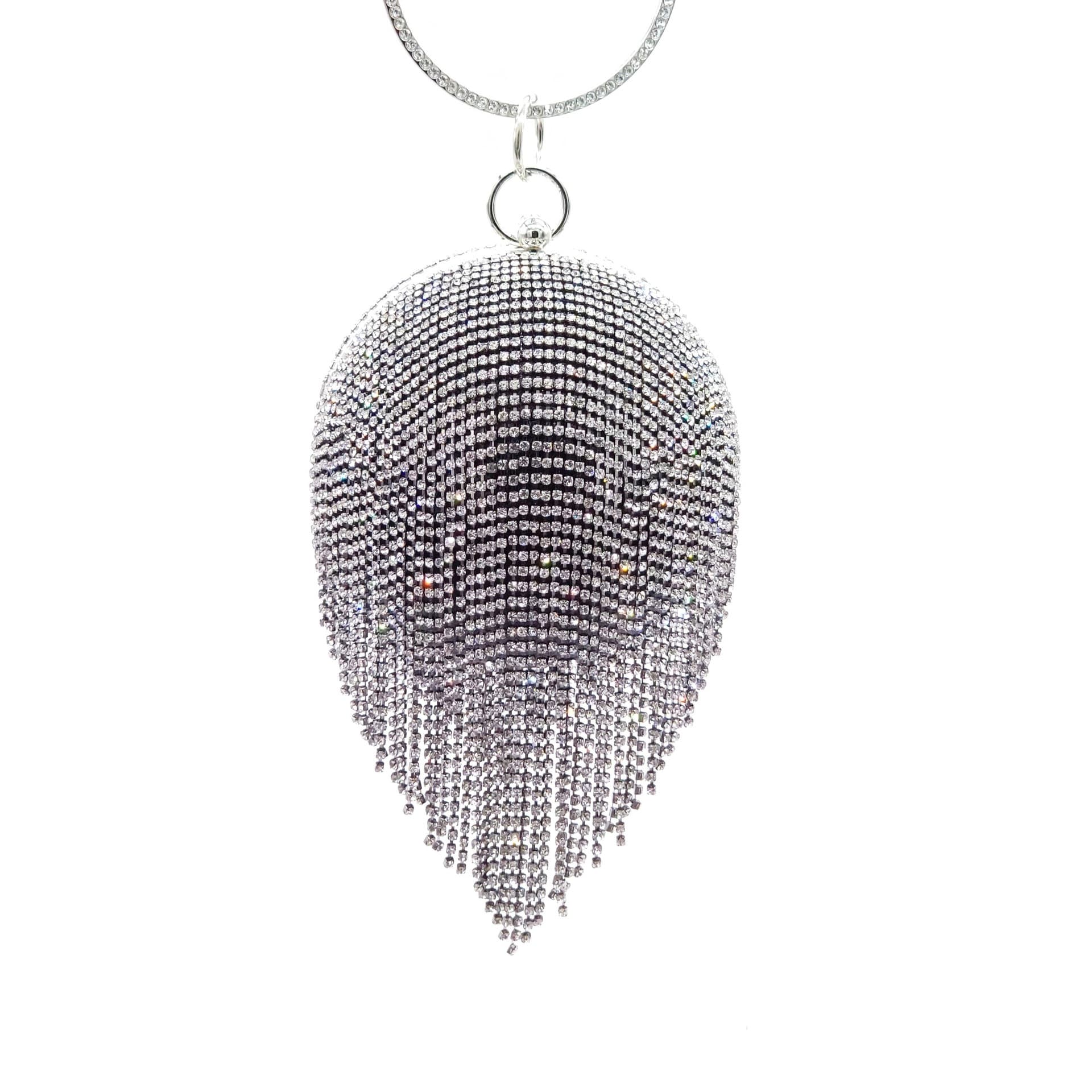 European and American Fashion Spherical Evening Bag Clutch Crossbody Handheld Rhinestone Party Wallet Wedding Dress Bag