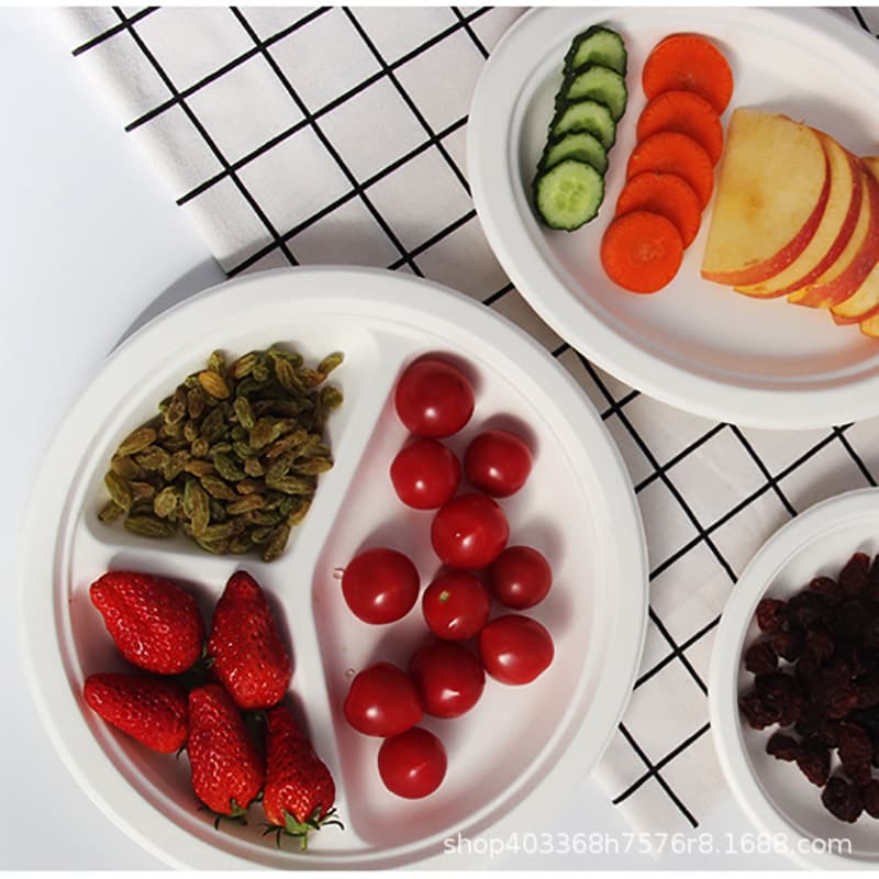 Disposable paper plates for children's DIY crafts, thickened, wholesale, for birthday parties, cakes, picnics, and barbecues.