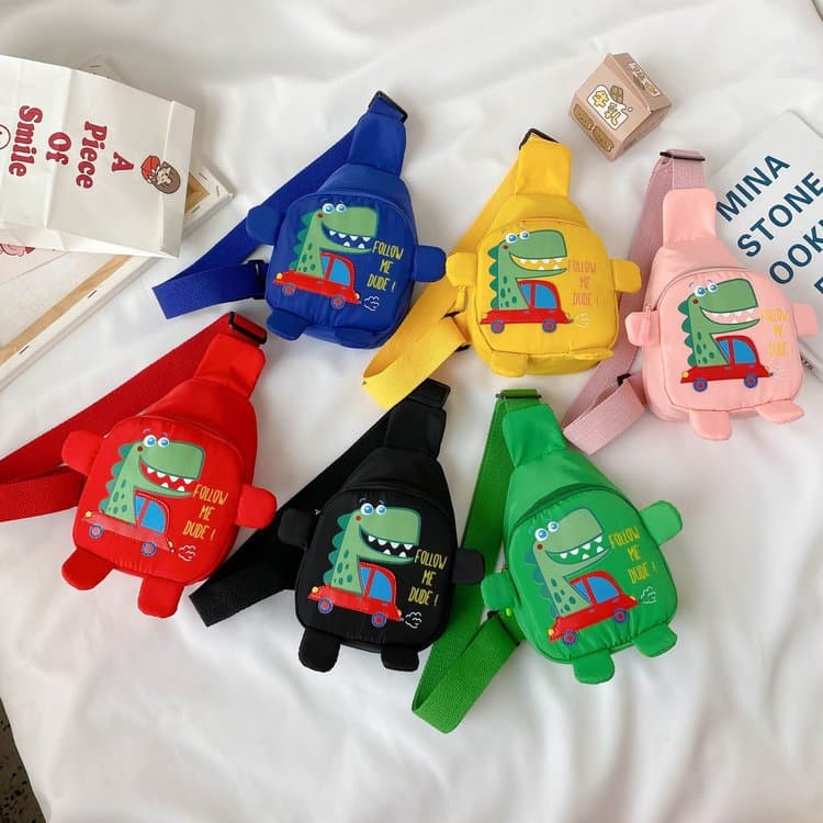 Kids Crossbody Bag Fashion Boys Girls Cartoon Cute Chest Bag Adorable Baby Single Shoulder Bag Korean Style Mini Travel Accessory Bag