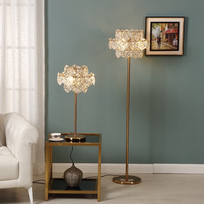 Bedroom Bedside Living Room Study Light Crystal Table Lamp Floor Lamp Decorative Romantic Simple Modern Table Lamp Homestay Lamp
