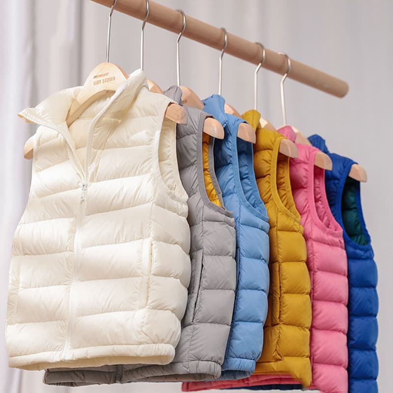 Judas Clothing Children's Boys' Girls' Winter Clothing Autumn and Winter Light Down Vest