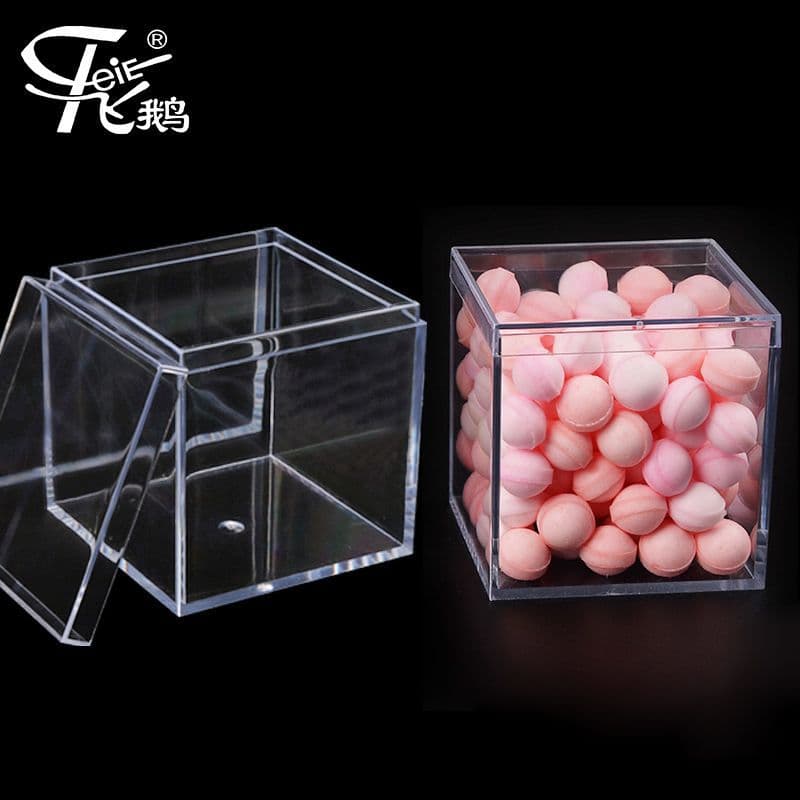 Square Transparent Plastic Box, Acrylic Box, Biscuit Packaging Box, Food Candy Box, Wedding Candy Box