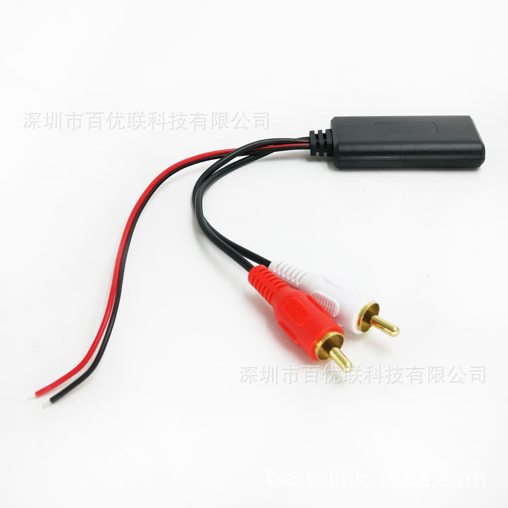 5V-12V Car Radio 2 RCA Left and Right Channel Bluetooth Audio Receiver 5.0 Smart Car Bluetooth