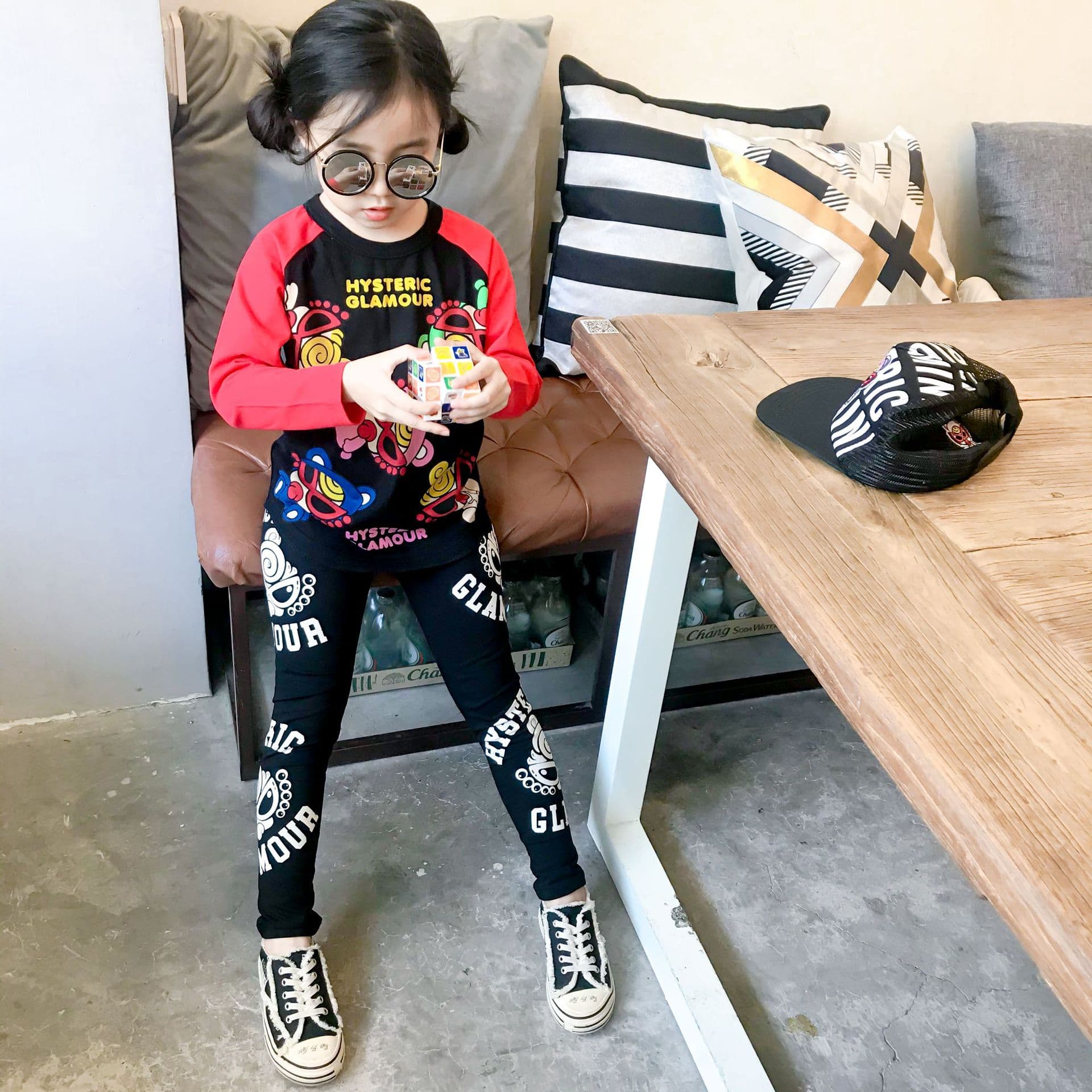 Children's Leggings Summer New Girls 7/8 Pants Cotton Stretch Skinny Pants for Toddlers and Babies
