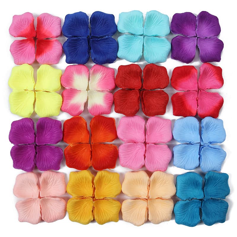 Artificial rose petals for wedding room decoration, non-woven petals for T-stage flower scattering, KTV stage, proposal/confession props