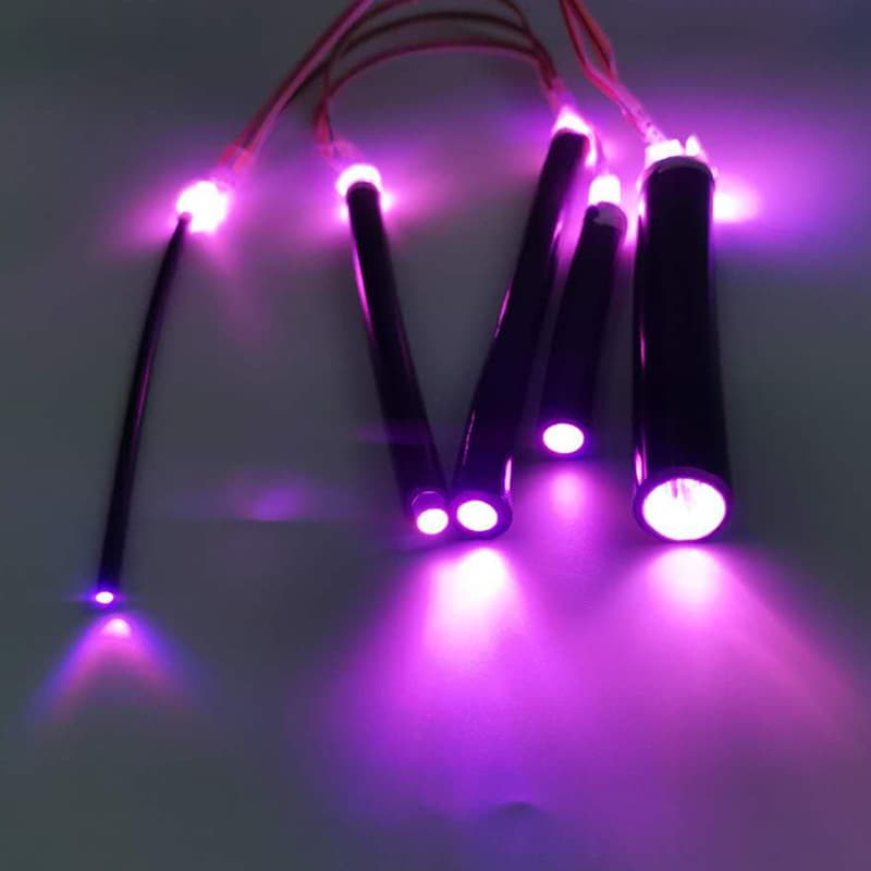 Fiber Optic Light Guide Rod, Computer Motherboard Indicator Extension 3mm Inner Diameter Black Sheathed Light Guide Rod