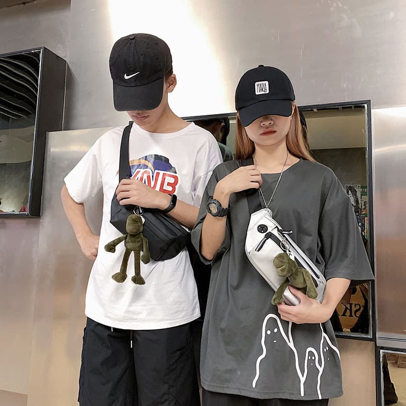 Waterproof Chest Bag for Men Cycling Casual Waist Bag Outdoor Sports Couple Crossbody Bag Men's Cross-border Shoulder Bag Women's Phone Bag
