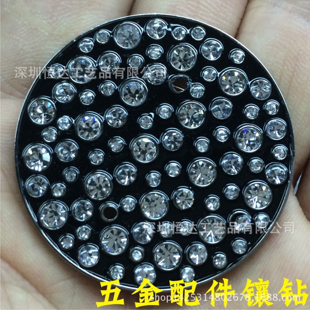 Diamond inlay processing, hardware diamond inlay and diamond stickers, various products diamond inlay and diamond inlay processing, fashionable handmade diamond inlay