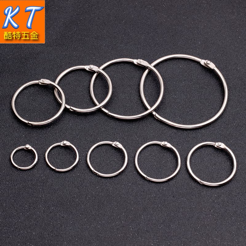 Factory Wholesale Metal Split Rings Iron Book Rings Photo Album Rings Calendar Binding Rings Loose Leaf Rings