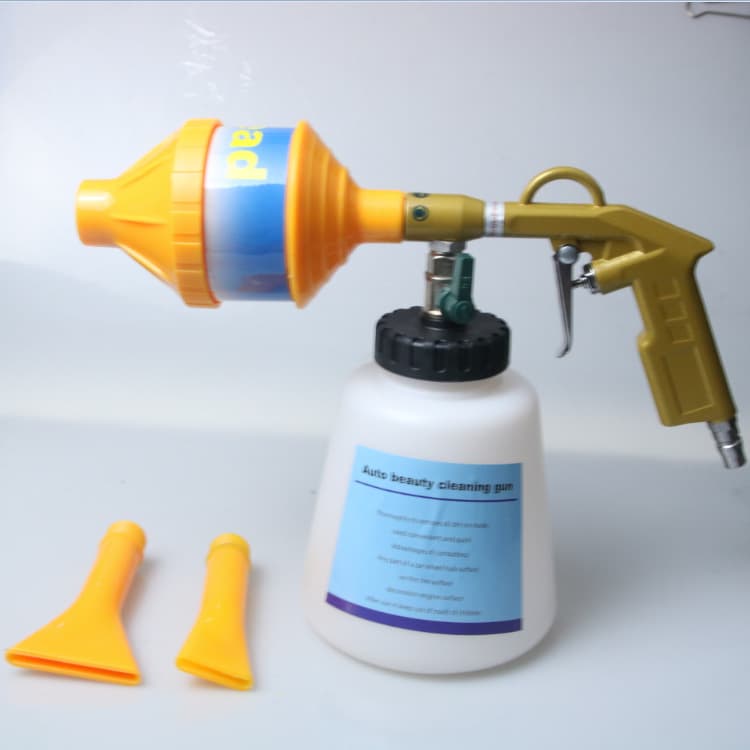 Car Detailing Brush Cleaning Gun Handheld Car Wash Gun Interior Horn Tornado Pneumatic