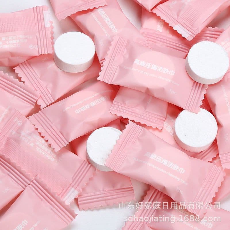 Compressed Towels Disposable Face Wash Clothes Plant Fiber Facial Towels Travel Outdoor Face Cleaning