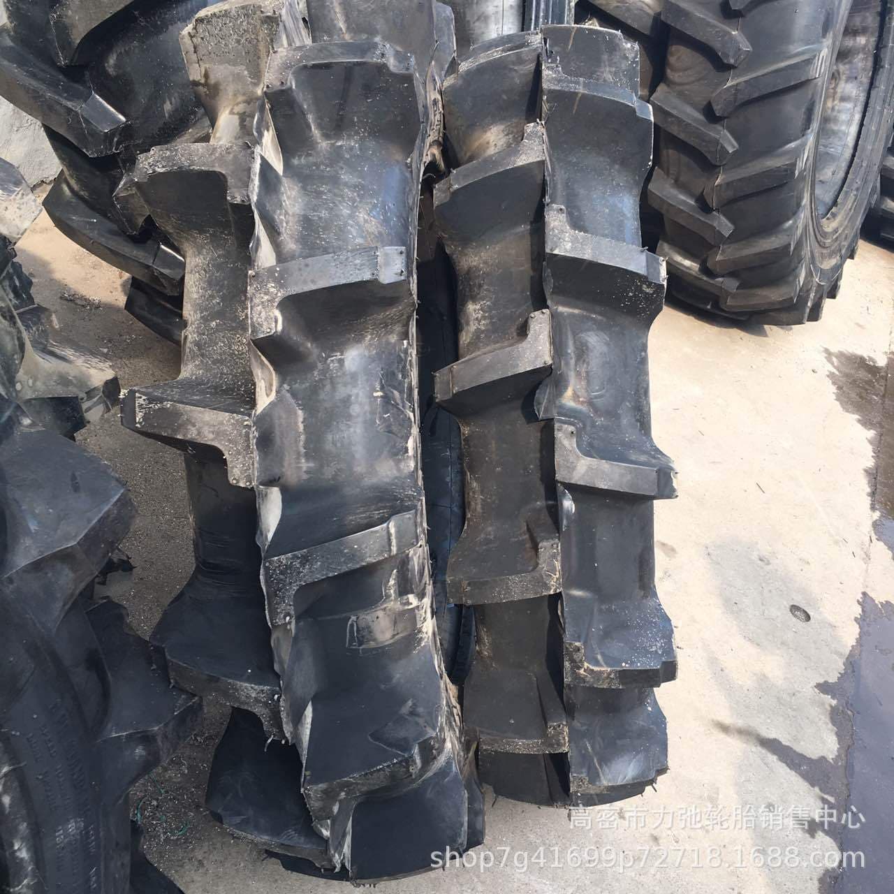 8.3-24 Tractor Tires with Herringbone Tread, Rice Paddy High-Lug, Heavy-Duty Puncture-Resistant, Factory Stock Wholesale