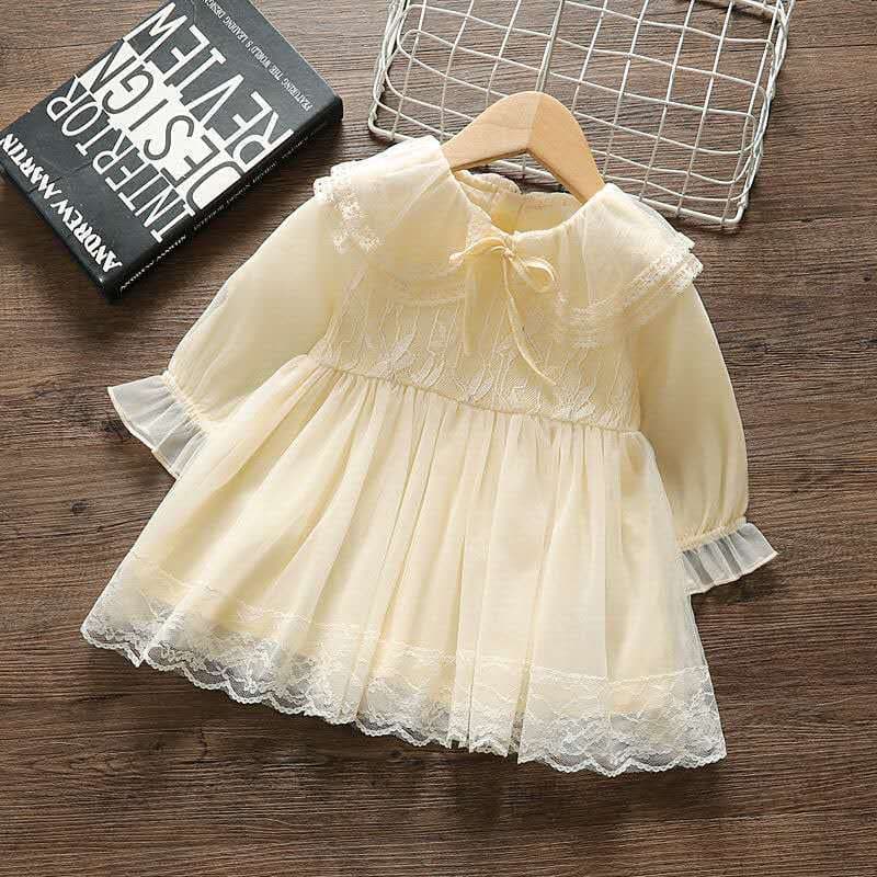 Girls' Dress 2025 Fall New Arrival Korean Style Children's Spring Autumn Fashionable Tulle Skirt Factory Direct