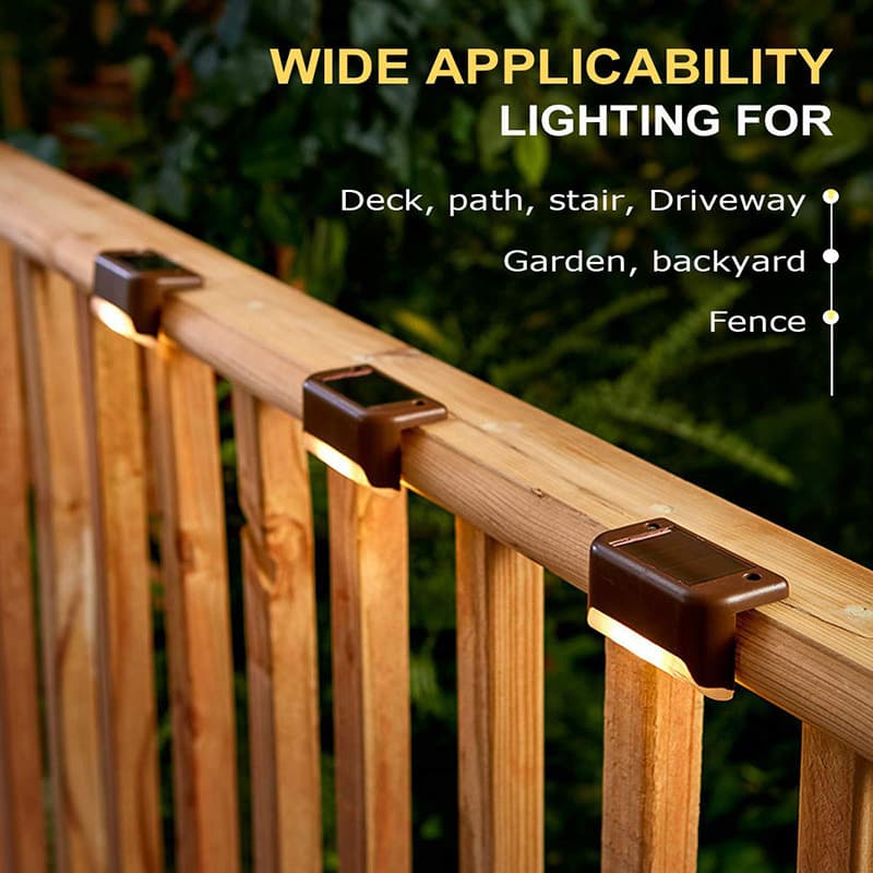 Solar lights for outdoor courtyard, stair wall lights, step lights, LED guide lights, waterproof lighting fixtures
