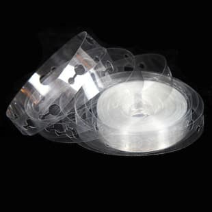 Double-Hole Balloon Chain Ins Viral 5m Transparent Balloon Strip for Wedding Birthday Party Scene Decoration Props