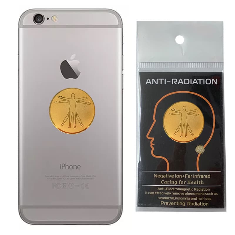 Amazon 24K Double Round Anti-Radiation Phone Sticker, Anti-Radiation Sticker