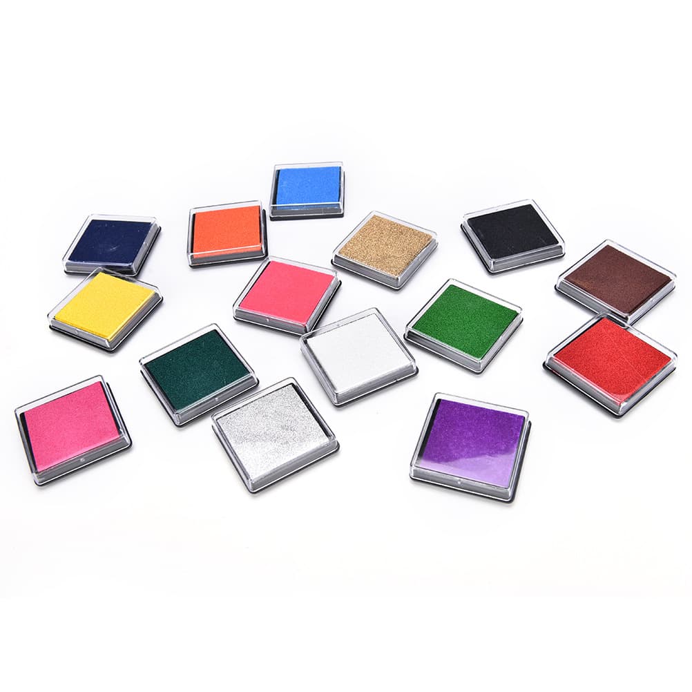 Children's stationery 4x4 ink pad envelope quick-drying finger painting colored ink pad DIY rubber stamp ink pad