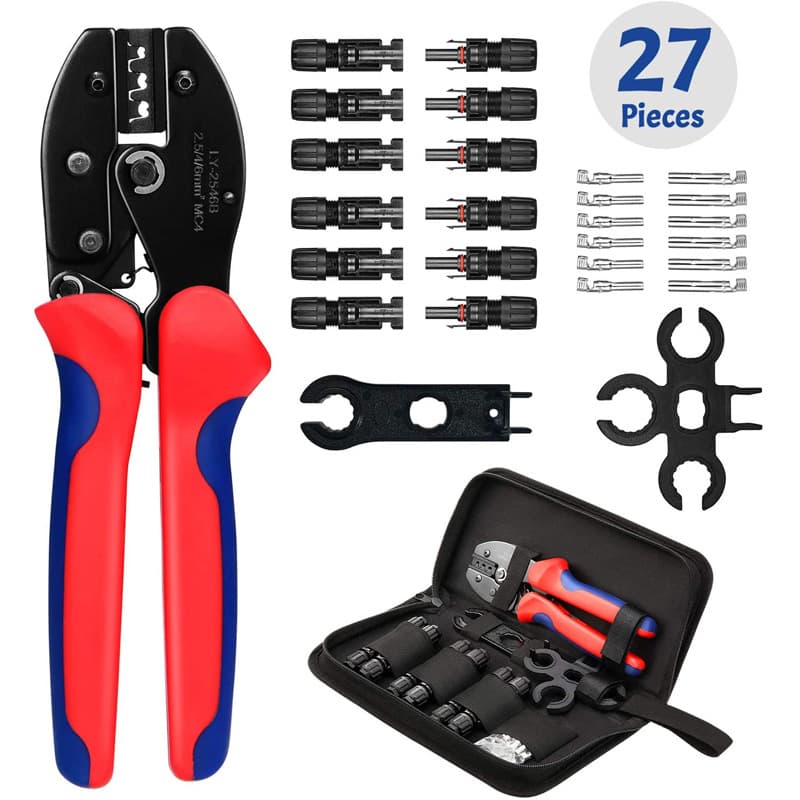 High Carbon Steel Wire Connector Press Pliers PV Cable MC4 Connector Terminal Clamp LY-2546B General Purpose Hand Tool