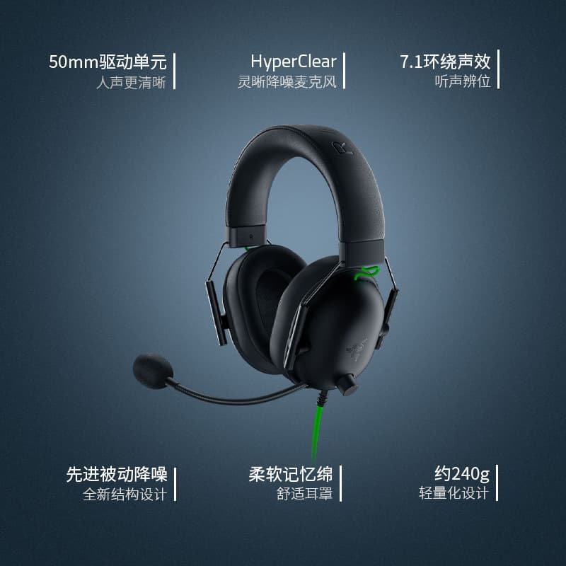 Razer BlackShark V2X Cyclone Black Shark V2X Gaming Headset