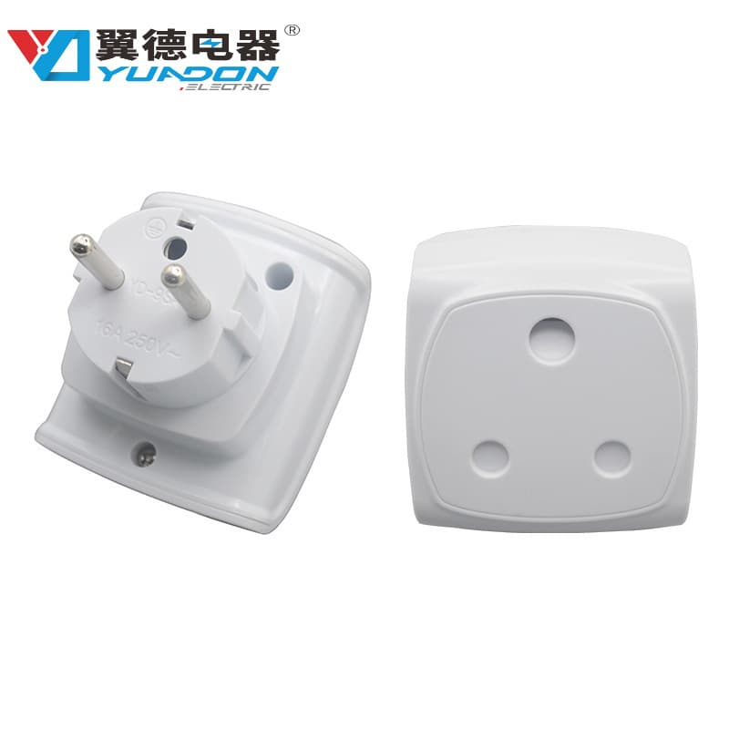 Spot German European French to South African conversion socket European German French Greek travel adapter