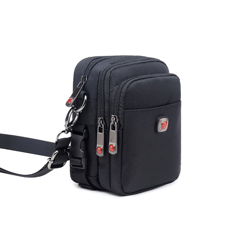Swiss Army Shoulder Bag Men's Oxford Belt Loop Waist Pack Canvas Sport Leisure Small Crossbody Bag