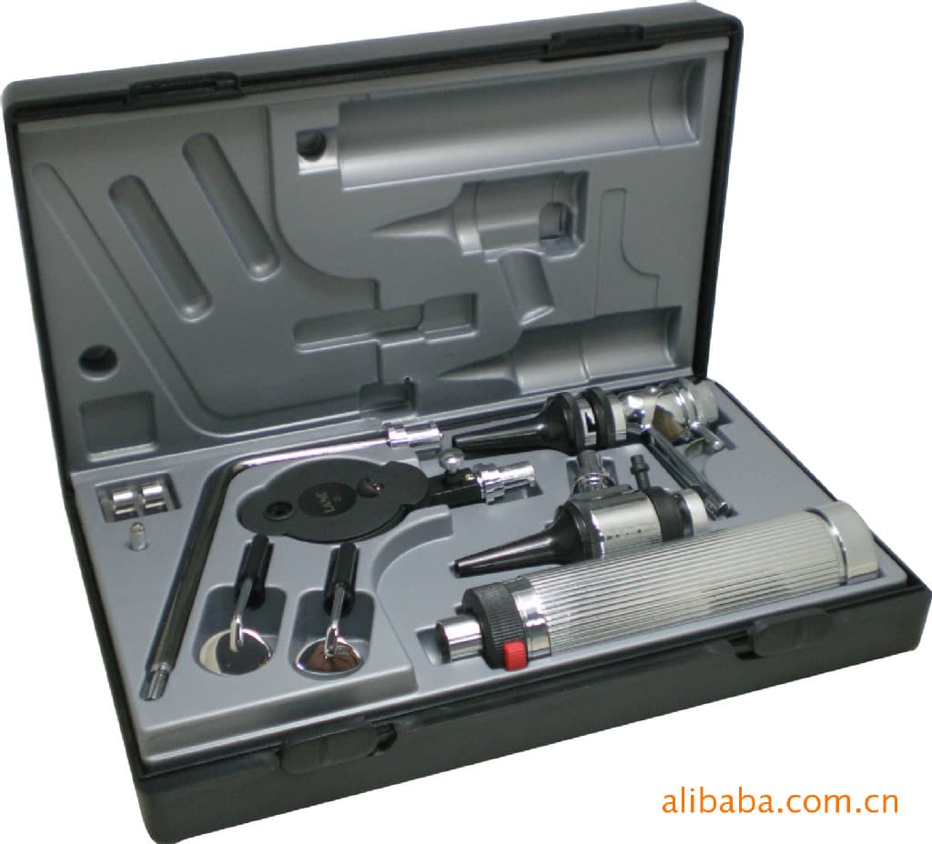 ENT Examination Kit, Including Ophthalmoscope, Otoscope, Nasal Speculum, Throat Exam Tools, Suitable for Small Animals