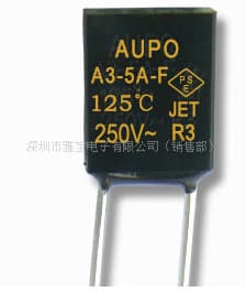 AUPO Thermal Fuse A3-5A-F 5A 125°C Temperature Fuse