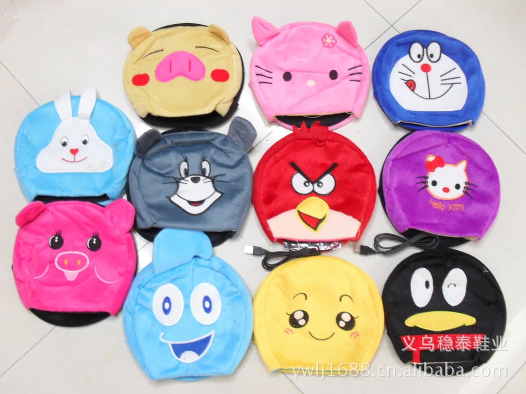Christmas Special Fashion USB Heated Mouse Pad Cute Cartoon Warm Mouse Pad Wholesale