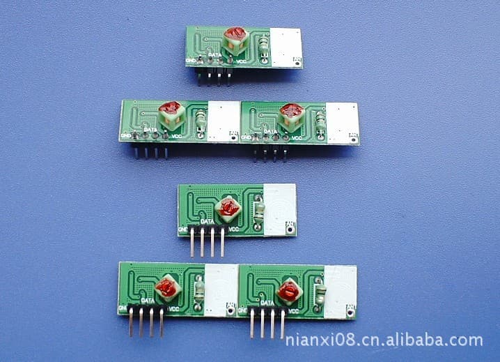 Super-regenerative wireless receiver module, receiver module without decoding.