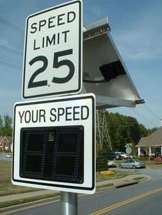 Solar radar speed gun, speed feedback sign, real-time speed display screen, overspeed warning display