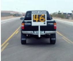 Vehicle-mounted radar speed gun, speed feedback sign, real-time speed display, mobile speed indicator