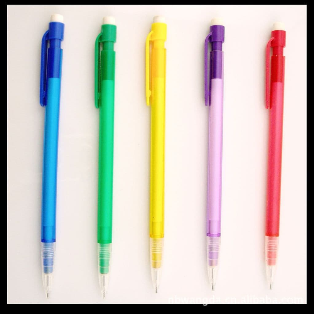 Creative Transparent Plastic Mechanical Pencil Regular Model Export Activity Pencil Office Automatic Pencil Wholesale