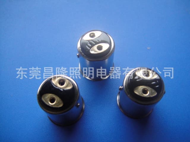 Supply of BAY15D single-point iron nickel-plated lamp head, socket, lamp head socket, LED accessories, 1157 socket