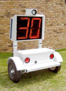 Mobile solar radar speed feedback device/speed feedback sign, speed display screen, fixed speed measurement