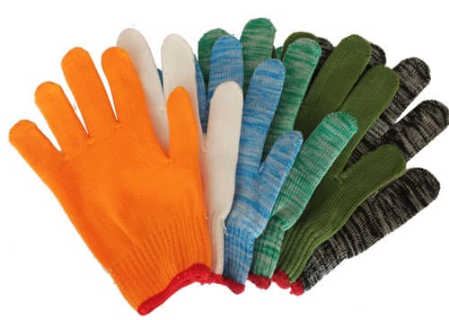 Yiwu work gloves manufacturer wholesale supply 300g 10-gauge computerized machine polypropylene filament nylon gloves