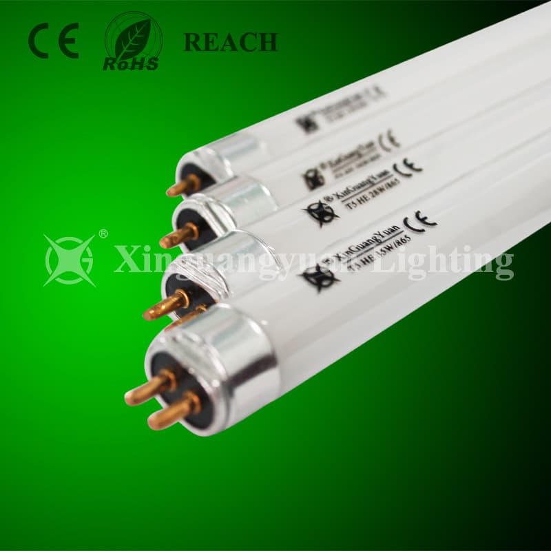 T5 HO 24W Three-Base Color Traditional Fluorescent Tube, Daylight Lamp for Schools, Offices, Supermarkets