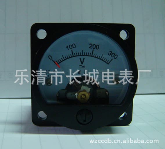 SO-45 300V Round AC Voltmeter, Black Case, 45x45, Factory Direct Sales