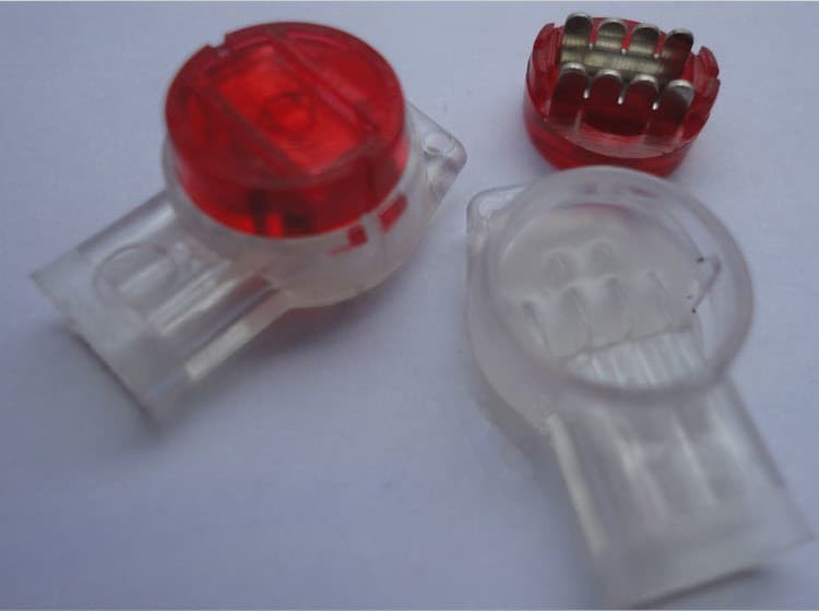 K3 wire connectors UR double-blade terminals for triple-wire splicing (100 pieces)