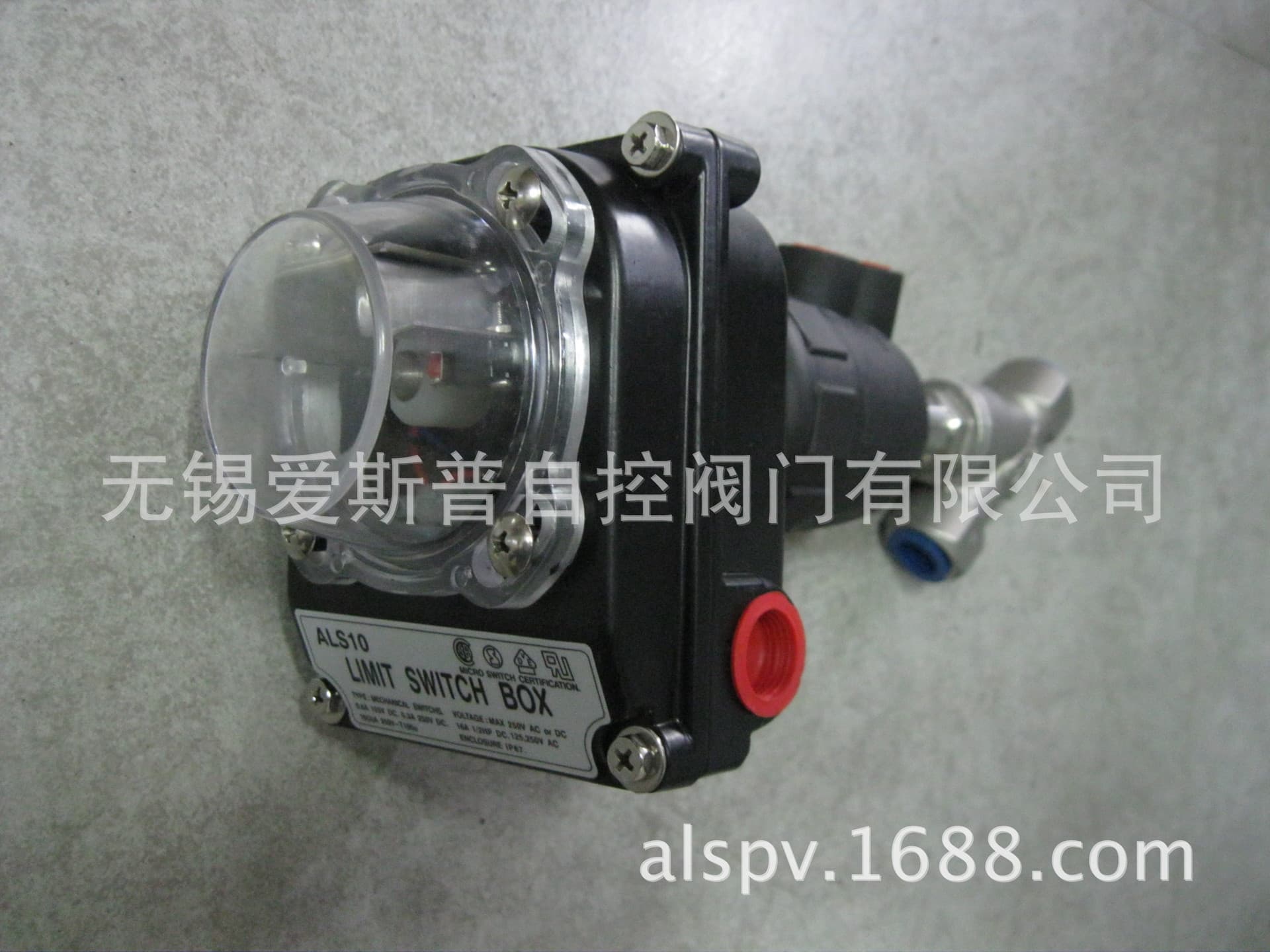 Angle Seat Valve with Added Valve Position Indicator ALS-10, ALS-30