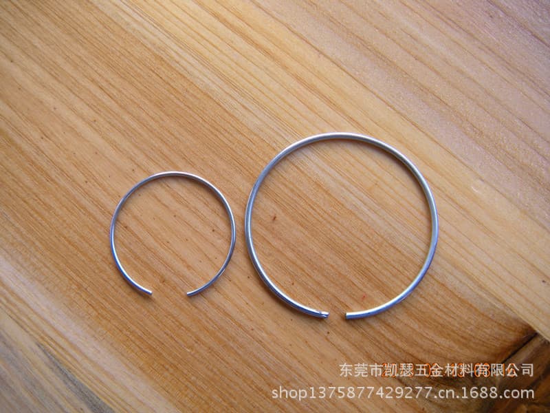 Stainless Steel Wire Bracelet, Round Ring
