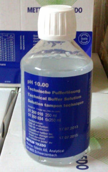 Promotional offer: Mettler 10.00 pH buffer solution, pH standard solution, pH meter calibration solution 10.00