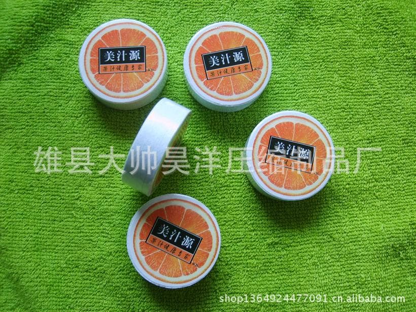 Supply of round compressed towels, 6cm in diameter, all-cotton compressed towels