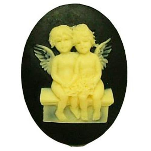 Nicole F0006 Couple Angel Silicone Soft Pottery Flower Mold Chocolate Cake Decoration Candy Mold Soap Mold