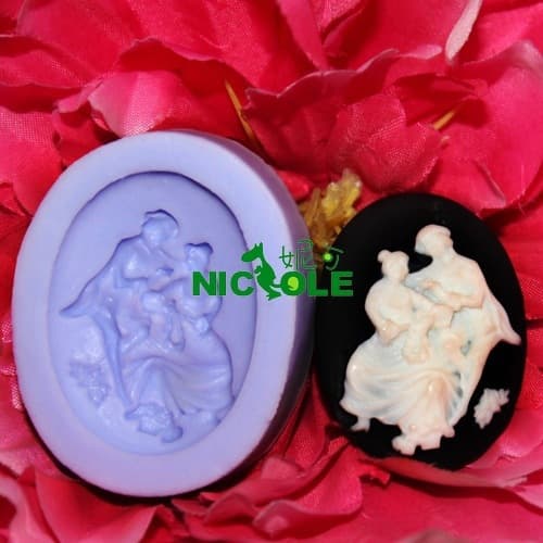 Nicole F0096 Silicone Resin Flower Soft Clay Mold Chocolate Mold Cake Decoration Candy Mold Soap Mold